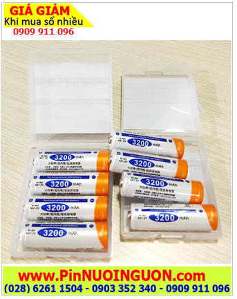 DoublePow HR6 AA3200mAh _Pin sạc AA 1.2v DoublePow HR6 AA3200mAh chính hãng (Hộp 4viên)